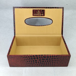 Boîte à mouchoirs en cuir véritable, étui pour lingettes, serviettes, fermeture magnétique, usage domestique ou de bureau, style luxueux - Product Image 2