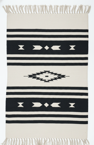 Alfombra de Algodón Tejida a Mano con Diseño Floral, Moderna, Lavable a Máquina, Reversible, Rectangular, para Hogar y Camping - Product Image 5