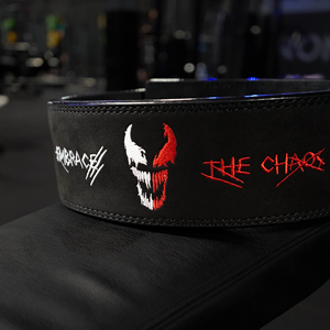 Cinturón de levantamiento de pesas con hebilla de palanca de 10 mm y 13 mm de grosor, con logotipo bordado personalizado, para gimnasio, sentadillas, entrenamiento con pesas, soporte para la espalda, cinturones de powerlifting - Product Image 4