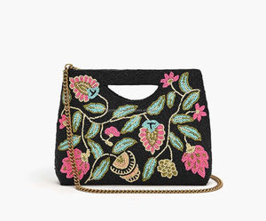 Bolsos de mano de algodón duradero con cuentas, hechos a mano, de diseño bohemio para mujer, estilo indio, para San Valentín, para la noche, compras o fiestas. - Product Image 6