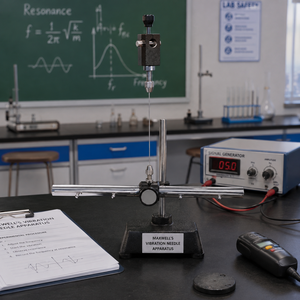 Appareil à aiguilles vibrantes Maxwell |   Équipement d'expérimentation sur l'oscillation magnétique à corps métallique durable |   Laboratoire de sciences physiques - Product Image 2