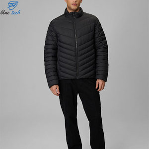 Blouson d'hiver matelassé léger pour homme, col montant, fermeture éclair intégrale, isolé, chaud, pour l'extérieur, décontracté, manteau tendance, vente en gros - Product Image 2