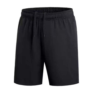 Shorts de baseball pour hommes en coton et polyester, personnalisables, motif uni, séchage rapide, taille élastique, qualité supérieure, teinture unie - Product Image 5
