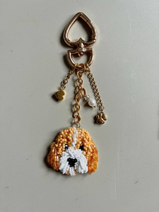 Llavero con Cuentas y Retrato de Mascota, Colgantes y Amuletos Conmemorativos Personalizados para Mascotas, Llavero con Foto Bordada para Amantes de las Mascotas - Product Image 5