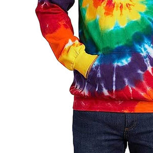 Nouveautés : sweats à capuche tie-dye pour hommes, prix de gros, best-sellers, logo personnalisé, très demandés, anti-rétrécissement. - Product Image 2