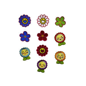 beautiful sunflower embroidered patch iron on fabric badge hats bags <b>jackets</b> caps diy floral clothing decoration - Product Image 4