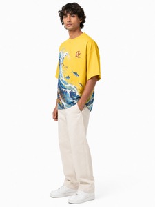 T-shirt Homme Col Rond Tricoté Décontracté Streetwear Personnalisable Haute Qualité Oversize Manches Courtes Respirant 300g 100% Coton Uni - Product Image 4