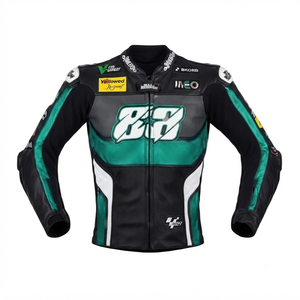 Custom Motorcycle <b>Racing</b> <b>Jacket</b>/Chaqueta Men’s Cowhide Leather CE Level 2 Protective Riding Gear - Product Image 1