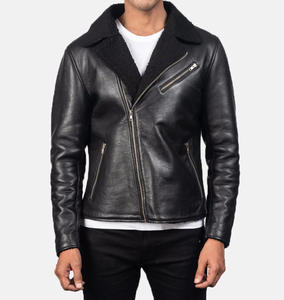 Chaqueta de cuero de diseño de moda para hombre, nueva llegada, chaqueta de cuero PU para hombre, chaqueta de cuero vacuno de primera calidad - Product Image 3