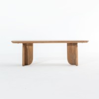 Banc en bois Vandana Falcon Aureo pour une assise élégante à l'intérieur et à l'extérieur des maisons modernes