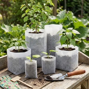 Sac de culture en tissu non tissé de qualité export pour la culture hydroponique, les pépinières, les serres et l'horticulture, avec copeaux de coco et fibres de coco - Product Image 4