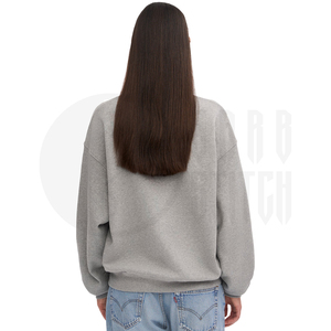 Sudadera Oversize de Cuello Redondo para Mujer, Casual, de Forro Polar, Manga Larga, Lisa, Personalizable, de Algodón - Product Image 6