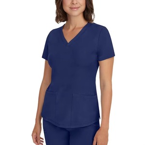 Tenues Médicales en Tissu Tricoté – Ensembles Infirmiers à Manches Courtes – Vente en Gros de Blouses Médicales - Product Image 2