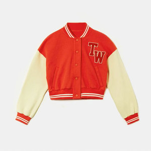Veste de baseball varsity personnalisée pour femmes, vêtements d'extérieur pour femmes, veste varsity courte pour l'automne, par Ascent Sports - Product Image 1