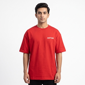 เสื้อยืดโอเวอร์ไซส์แบบยูนิเซ็กซ์ สกรีนโลโก้ได้ตามต้องการ ผ้าคอตตอนหนานุ่ม ทรงหลวมไหล่ตก สีส้ม สไตล์สตรีทแวร์ คอกลม แขนสั้น เสื้อเปล่าสำหรับทำ OEM - Product Image 6