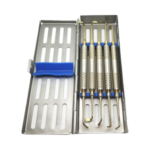 Nouvel ensemble d'instruments chirurgicaux dentaires ergonomiques manuels, pièces personnalisées en acier inoxydable, équipement de soins bucco-dentaires, couleur personnalisée - Product Image 1