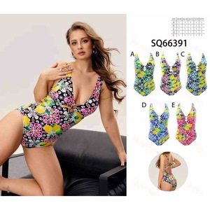 HDJ Plus Size One Piece Swimsuit <b>Tummy</b> <b>Control</b> Conservative Beachwear Sexy Monokini Bathing Suit sq66391 - Product Image 1