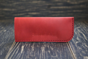 Étui à lunettes en cuir véritable de qualité supérieure, pochette en cuir de vachette, luxueux, souple, fin, fait main, pour lunettes de lecture, LGC-0152 - Product Image 1
