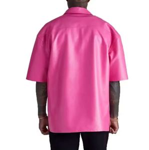 เสื้อเชิ้ตผู้ชายหนังแท้สไตล์คลาสสิก แฮนด์เมด ทรงเข้ารูป ระบายอากาศได้ดี ปิดด้วยกระดุม หนังแกะ สวมใส่สบาย สไตล์ลำลอง พรีเมียม - Product Image 2