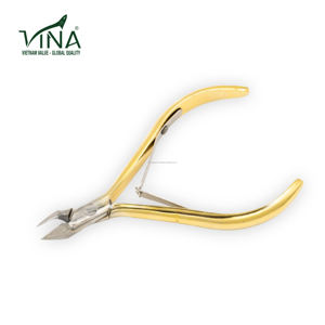 Pince à ongles Compact Cutter VNN-999 Vina Semi-Curved Gold Coated Carbon Steel for Trim Work - Product Image 3