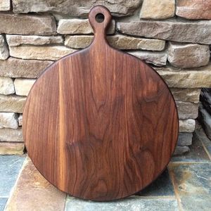 Tabla de cortar de madera natural para cortar verduras, frutas, carne, pan, queso, ecológica, duradera, superficie lisa - Product Image 1