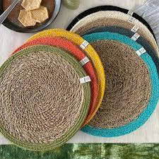 Handmade Natural Seagrass <b>Tablecloth</b> Woven With Water Hyacinth Eco-friendly Minimalist - Product Image 4