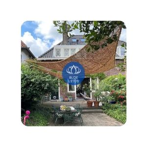 Vela de Sombra de Fibra de Coco Tejida a Mano de Alta Calidad 2026 para Estilo Rústico, 100% Madera Natural, Pura, Limpia y Segura, Decoración Artesanal de Jardín de Alta Gama - Product Image 1