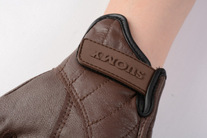 Gants de cyclisme en cuir respirants, antidérapants et imperméables à doigts complets, compatibles écran tactile, avec boucle en polyuréthane, pour usage extérieur estival - Product Image 6