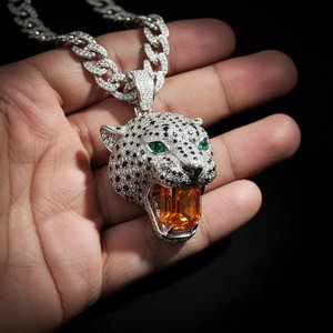 Pendentif élégant en perle d'eau douce et moissanite, en argent sterling 925 plaqué or, bijoux de créateur hip-hop tendance - Product Image 4