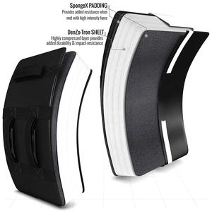 Protège-tibias personnalisé, durable, respirant et écologique pour les arts martiaux, la boxe et l'entraînement MMA, en cuir PU blanc et noir, avec logo personnalisé - Product Image 6