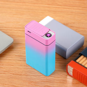 Encendedor Eléctrico de Arco Recargable por USB Ecológico, Estuche de Cigarrillos Mágico Portátil y Moderno, Caja de 100 Unidades - Product Image 6