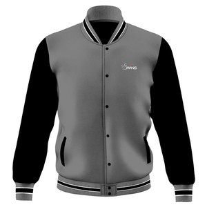 แจ็คเก็ตฤดูหนาวแบบ Letterman ดีไซน์เฉพาะตัว พร้อมโลโก้ด้านหน้าบนผ้าแคนวาส ผลิตจากผ้าฝ้าย 100% ระบายอากาศได้ดี คุณภาพสูง สินค้ามาใหม่ - Product Image 1
