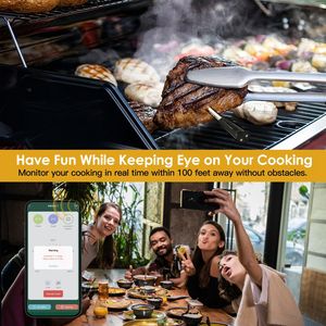 Termómetro Digital Inalámbrico Inteligente de 30 Metros con Control por Aplicación, Sonda para Carne Thermospike para Horno, Barbacoa, Ahumador, Accesorios para Barbacoa - Product Image 6