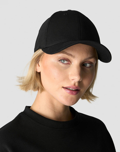 Casquette de baseball ajustable noire unie 6 panneaux avec visière incurvée et œillets respirants, style snapback, pour hommes et femmes, collection été 2026 – Vente en gros - Product Image 4