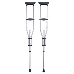 Stampelle Sottobracciali in Alluminio Leggero Regolabili a 13 Livelli di Altezza per Adulti e Adolescenti, Dispositivi Ausiliari per la Deambulazione - Product Image 5