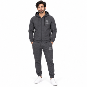 Chándal al por Mayor de Tela de Algodón y Felpa con Diseño Impreso Personalizado y Logotipo Bordado para Entrenamiento Físico, Ropa Deportiva Premium - Product Image 1