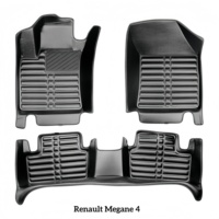 Tapis de sol de voiture de luxe écologiques en cuir 5D sur mesure pour Renault Clio 5 V Mk5 Hatchback, imperméables et antidérapants
