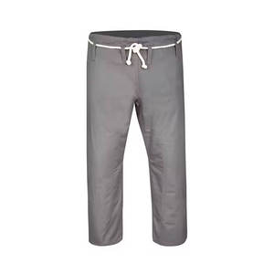 Kimono de karaté gris 100% coton, coupe classique, respirant, unisexe, vêtements d'arts martiaux pour adultes - Product Image 2