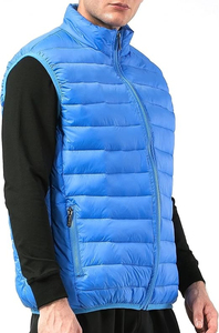 Custom OEM LOW MOQ Fitted Biker Puffer Vest <b>Jackets</b> Hooded Breathable Eco-Friendly Canvas <b>Waterproof</b> <b>Winter</b> Sleeveless Custom - Product Image 4