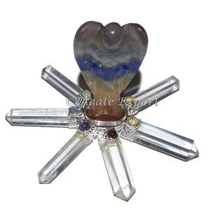 Pyramides d'énergie Reiki en tourmaline noire sculptées en pierre semi-précieuse de style Feng Shui pour véhicule ou maison - Product Image 5