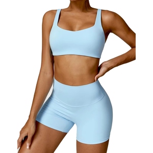 Ensemble 2 pièces de sport moulant taille haute à séchage rapide et léger, imprimé, pour yoga et course à pied, respirant, grandes tailles - Product Image 4