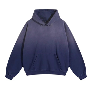 Sudadera con Capucha Extra Grande para Hombre, Color Sólido, con Bolsillo de Felpa, Estilo Casual para Otoño, 100% Algodón, Corte Regular, Estilo Tejido - Product Image 1