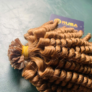 Extensions de cheveux humains vierges brun foncé, fournisseur vietnamien, texture ondulée profonde, super double drawn - Product Image 5