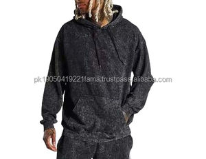 Sweat à capuche léger en coton 100% respirant pour homme, streetwear d'hiver, logo personnalisé - Product Image 5