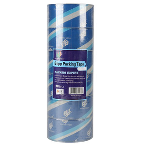 Cinta Adhesiva Transparente de Polipropileno BOPP, Resistente al Agua, con Adhesivo Acrílico, para Sellado de Cajas de Embalaje - Product Image 1
