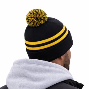 Gorro de Punto Unisex de Diseño Único para Invierno, Transpirable, Impermeable, 100% Acrílico, Estilo a Rayas, Cálido, Informal, Moderno, para Exteriores - Product Image 4