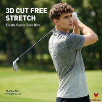 Polo de golf personnalisé pour homme à col zippé 1/4, dégradé, manches courtes, séchage rapide, respirant, polyester et élasthanne, performance sportswear ombré