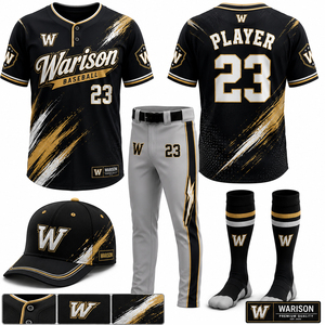 Breathable Softaball Training Uniform Set For Adult's Plus Size Teamwear Youth Baseball Jersey Pants Socks And Caps Set - Product Image 1