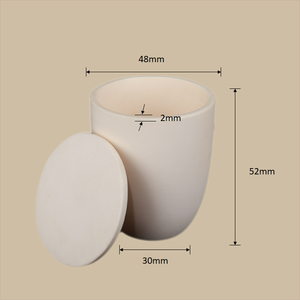 50ml 99 alumine corindon creuset résistant aux produits chimiques haute température laboratoire enseignement industriel céramique fusion conteneur - Product Image 1