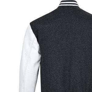 Blouson universitaire matelassé réversible pour homme en mélange nylon-polyester, double face, style baseball, avec doublure matelassée, pour l'hiver et le streetwear - Product Image 4